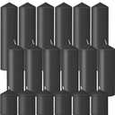 18 Pcs Black Pillar Candles Bulk SetHurricane Candles3 Different Lengths (6 Each)Dripless Unscented SmokelessGives You a Better Atmosphere When Organizing Wedding or Event Party.