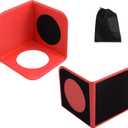 RULLINE Red Trunk Organizer Blocks with Storage Bag  Car Cargo Organizer, adjustable Dividers, Dual Grip Pads, Hook-and-Loop Press Fixing  Fits SUV/Sedan/Truck  Foldable