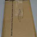 Wall Mounted Cue Holder - Hardwood Billiard Cue Rest and Drink Holder with Chalk Holder 11 x 6.3 x 4.1 Inches (Brown)