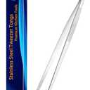 JETKONG 14 Inch Kitchen Tweezers Tongs Extra-Long Cooking Tweezers Stainless Steel Long Food Tweezer