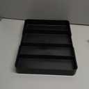 Silverware Organizer, Adjustable & Expandable Utensil Tray for Kitchen Cutlery Storage, Spoons Forks Knives Holder Storage Dividers, Multipurpose Silverware Drawer Organizer for Dining Table - Black