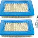 BlueStars 2 Pcs 491588S Air Filter 5062K Spark Plug - Compatible with 491588 399959 625-675 Troy-Bilt TB110 TB230 TB210 725ex 675ex 625e 625-675 Toro 20332 Craftsman 33644 Push Lawn Mower