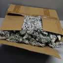 Ciaell 9FT Real Touch Christmas Flocked Garland - Artificial Norfolk Pine Flocked Garland with 50 Warm White LED Lights and Pine Cones for Table, Mantle, Wall, Indoor, Outdoor Christmas Decorations