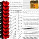 ELEAD 297 Piece Pegboard Hooks Kit, Peg Board Organizer Accessories with Bins for Organizing Various Tools, Fit 1/8 or 1/4 inch Pegboard for Hanging Storage, Garage, Workshop & Craft Room