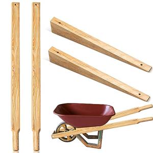 WILLBOND Wheel Barrow Handles Wood Replacement 60'' Wheelbarrow Handles Kit with 2 Wheelbarrow Wedge Heavy Duty Hardwood with Tough Seal Coat and Pre Drilled Holes for Wheelbarrows, Easy Install WILLBOND Wheel Barrow Handles Wood Replacement 60'' Wheelbarrow Handles Kit with 2 Wheelbarrow Wedge Heavy Duty Hardwood with Tough Seal Coat and Pre Drilled Holes for Wheelbarrows, Easy Install
