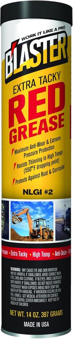 B'laster GR-14C-HTR Extra-Tacky Grease, 14 oz, Multi