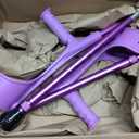 Forearm Crutches Pair Folding Forearm Crutches Anti-Drop Cuff Reduces The Hassle of Picking Up Forearm CrutchComfortable Grip and Wear-Resistant, Non-Slip Forearm Crutches (Violet)
