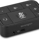 Kensington Universal 3-in-1 Pro Audio Headset Switch (K83300WW), Black, 3.26 x 2.2 x 1.1 in