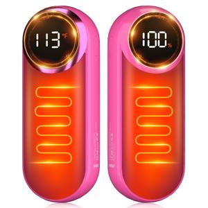 Rechargeable Hand Warmers 1 Pack - Magnetic AI Electric Hot Hands with LED Light, 3 Heat Settings Double Sided, 15H Battery Life, Portable Electric Heater for Outdoor，Hunting Camping ， Christmas Gifts