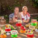 2 x Sukkot Decorations Honeycomb Centerpieces,12pcs Sukkah Decorations Happy Sukkot Table Decoration for Jewish Holiday Festival Supplies