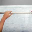 Moen Curved Adjustable Spring Tension No Drill Shower Curtain Rod for Bathroom, Brushed Nickel Finish, CSR2172BN