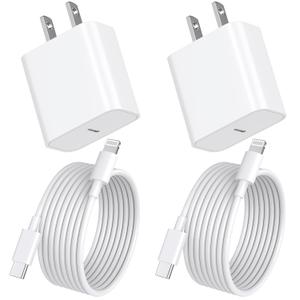 iPhone Fast Charger,[Apple MFi Certified] 20W USB C PD Wall Charger Block Plug with 10ft USB Type C to Lightning Cable Quick Charging Data Sync Cord for iPhone14 13 12 11 Pro Max Mini Xs Xr iPad Air