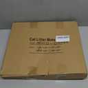 Extra Large Cat Litter Mat, XL 47"x28" Litter Trapping Mat for Cat,Litter Box Matt for indoor, 2 Layer Catcher Rug,Waterproof Urine Proof,Clean Easily,Non-Slip (Khaki)