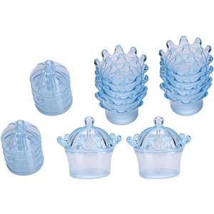 Candy Boxes,Gift Bags Transparent Crown Plastic Candy Box for Party Gift Chocolate Boxs Wedding Birthday Decorations12Pcs(Blue)