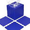 jxgzyy 24 PCS Basketball Court Tiles, 5/8 Inch Thick Interlocking Sport Outdoor Floor Tiles, Non Slip PP Drainage Mat for Tennis Court Drain Deck Pool Patio Shower Kitchen Garage Poach