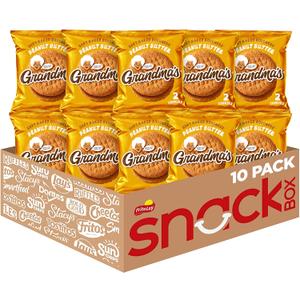 Grandma's Cookies, Peanut Butter, 2.5 Ounce (Pack of 10), BBD: 02/24/2026