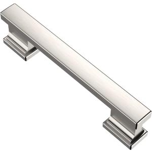 Alzassbg 10 Pack Brushed Satin Nickel Cabinet Pulls, 3-3/4 Inch(96mm) Hole Centers Kitchen Cabinet Handles for Cabinets and Drawers AL3061SN