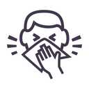 Pack of 20 "LIPS" Cocktail Size Paper Napkin Red 5" x 5"