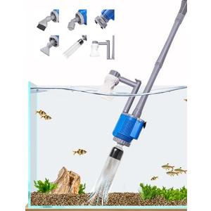 UPETTOOLS Aquarium Gravel Cleaner - Electric Automatic Removable Vacuum Water Changer Sand Algae Cleaner Filter Changer 110V/28W Missing Parts