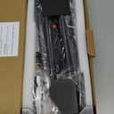 Battery Operated Wall Sconces Set of 2,  12000mAh Rotatable Picture Lights with Remote Control, Dimmable 3000-6500K LED Rechargeable Wall Lights for Living Room Bedroom Mirror, 28.3In (Black)