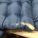 Adirondack Chair Cushions Set of 2 High Back Outdoor Patio Cushion for Adirondack Rocking Chair, Thickened Tufted Water-Repellent Replacement Pads with Ties & Elastic Band, 47" x 19" x 4", Navy Blue, 1 Count