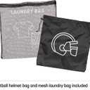 Champro Varsity Football Equipment Bag (Black, 28 x 15 x 15)