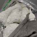 Richtry Electric Blanket Wearable with Foot Pockets & Sleeves, Electric Heated Snuggle Blanket, Flannel & Sherpa Heating Throw with 10 Heat Settings, 1-12 Hours Auto Shut-Off, 50"×70", Grey