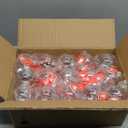 Kingrol 30 Pack 3.15 Inch Clear Plastic Fillable Ornament Balls, for DIY Craft Projects, Christmas, Wedding, Party, Home Decor