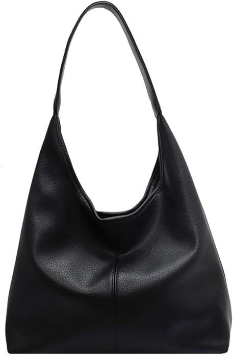 Bags for Women Slouchy Tote Bag Soft Casual PU Leather Shoulder Purses Work Everyday Handbags
