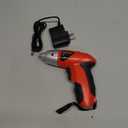 25-Piece Electric Screwdriver Set - Cordless Drill with LED Work Light, Automatic Spindle Lock, and Screw Driver Bits by Stalwart (Red) (4.8V)