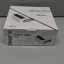 Interchangeable Light Panel & Battery - Cordless Rechargeable 72W AI UV LED Nail Lamp with Metallic Reflector & Base, Professional Salon-Grade Wireless Gel Nail Dryer Fast Curing Light (White)