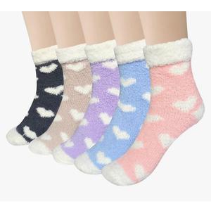 Loritta 10 Pairs Womens Fuzzy Socks Winter Warm Cozy Fluffy Super Soft Slipper Socks