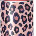 ALAZA Pink Leopard Animal Cheetah Pattern Kids Water Bottles with Lids Straw Insulated Stainless Steel Water Bottles Double Walled Leakproof Tumbler Travel Cup for Girls Boys Toddlers 12 oz,Pink