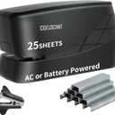 Coruscant Electric Stapler, Heavy Duty Desktop Stapler, Includes 2000 Staples and 1 Staple Remover, No-Jam Automatic AC or Battery Powered, 25 Sheet, Professional for Office Home School Use