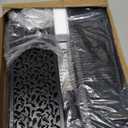 Under Bed Storage With Wheels, 2 Pack Foldable Pattern Carved Metal Under Bed Storage Containers, 60L Rolling Underbed Storage, Easy Assembly Under The Bed Storage for Shoes, Clothes, Blankets...