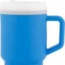 Infantino My 1st Tumbler, 9 Oz. Silicone Sippy Cup with Straw & Handle, Spill-Resistant Baby Cup for On-the-Go, BPA-Free Transition Bottle, Ocean
