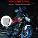 Benlari Flush Mount Motorcycle Turn Signal 2PCS 12V Smoked LED Indicator Light Blinker Compatible with Yamaha YZF R1 R3 R6 R6S TMAX MT-07 MT-09 Fazer FZ6 FZ1 FZ FZ6R FZ07 FZ8 FZ09,Amber