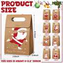 AmazingSpark 24 Pcs Red and White Kraft Paper Gift Boxes Christmas Candy Gift Treat Bags Holiday Gifts Birthday Decoration for Xmas Party Winter Supplies Theme Event, 6.1 x 3.9 x 2.4 Inches