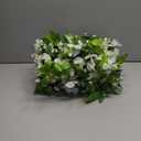 Lvydec Wisteria Artificial Flowers Garland, 4Pcs Total 28.8ft White Artificial Wisteria Vine Silk Hanging Flower for Home Garden Outdoor Ceremony Wedding Arch Floral Decor