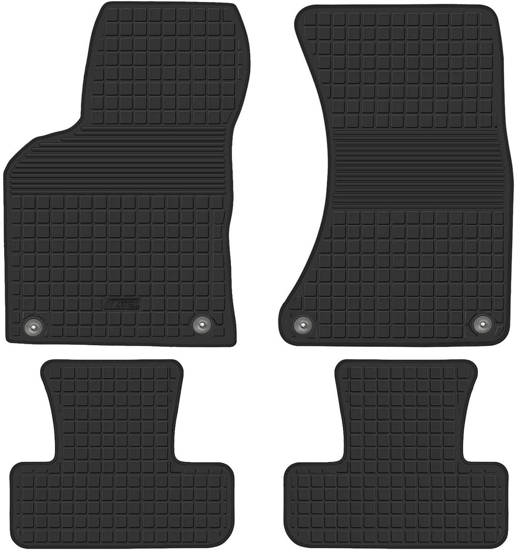 HD-Mart Car Floor Mats Rubber for Audi Q5 SQ5 2009-2017 Full Black Automotive Floor Mats All Weather Floor Liner Set Waterproof Odorless Car Mats for Audi Q5/SQ5 2017-2009 1st & 2nd Row