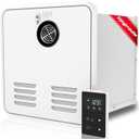RV Tankless Water Heater, 55,000BTU RV Hot Water Heater Propane with 15 x 15 inches White Door and Remote Controller, 2.9 GPM Gas Propane Water Heater,DC 12V Power,for all RVs