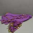 Haysandy 8 Pcs Belly Dance Outfit Sets Women,Belly Dance Skirt, Hip Scarf, 2 Bracelets, Earrings, Anklet Bracelet (Purple)