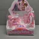 Melissa & Doug Wooden Beauty Salon Play Set, 18-Piece Vanity with Pretend Play Toys, Makeup, Mirror, Accessories & More, Preschool Toys for Girls & Boys Ages 3+ - FSC Certified