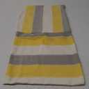 AmHoo Pack of 2 Farmhouse Stripe Check Throw Pillow Covers Set Case Cotton Linen Decorative Pillowcases Cushion Cover for Couch Bench Sofa 16x16Inch Yellow Beige