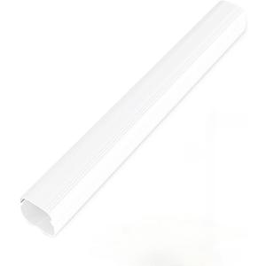Mini-Split Line Set Cover Parts: 4" x 3.28 Ft Straight Duct 4 in Line Hide Accessories for Mini Split Central AC HVAC Heating System - Waterproof Outdoor PVC Pipe Cover, White