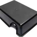 Reptile Hide Box - Provides Security and Safety for Geckos and Snakes, Easy to Clean, XX-Large Size (16.1" x10.8" x 4.4"). (Black)