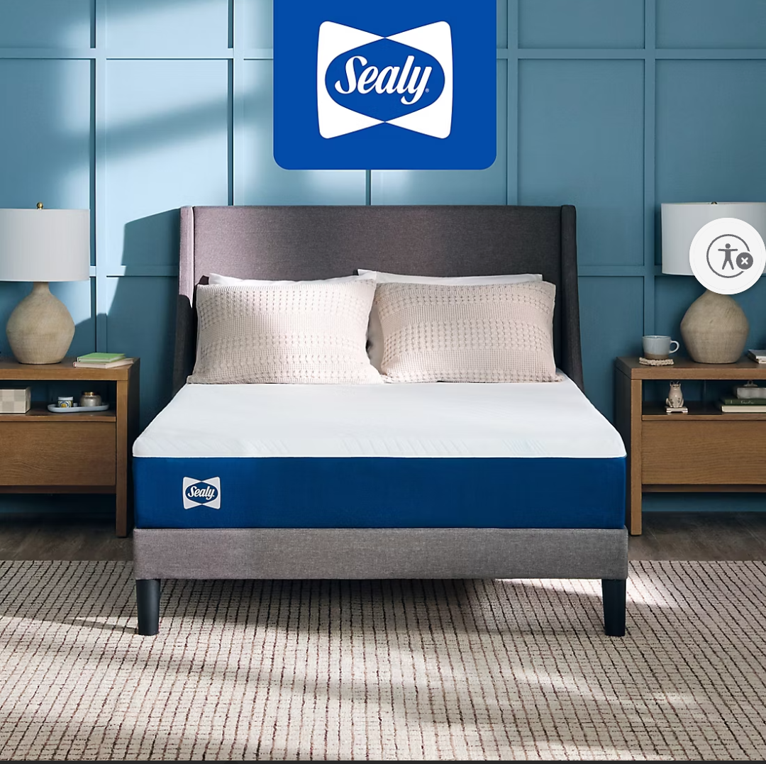 Sealy 10” Twin Memory Foam Mattress, 75inx38inX10in
