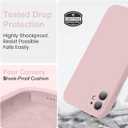 Vooii Compatible with iPhone 11 Case, Upgraded Liquid Silicone with [Flat Edges] [Camera Protection] [Soft Anti-Scratch Microfiber Lining] Phone Case for iPhone 11 6.1 inch - Sand Pink