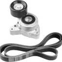 Drive Belt Tensioner Kit Compatible with Honda CR-V Civic Accord Element, for Acura TSX CSX RDX ILX Replaces Belt Tensioner Pulley Assembly 31170-RAA-A01, 7PK1785, 31170-PNA-013
