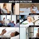 Hidden Camera Detectors Anti Spy Detector Hidden Devices Spy Camera Car GPS Tracker Detector,5 Levels Sensitivity Use for Home Office Travel Car (200mAh)